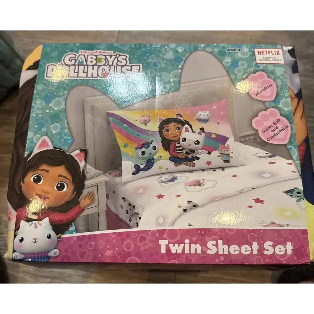 Franco DreamWorks Gabby's Dollhouse‎ Kids Twin, Sheet Set